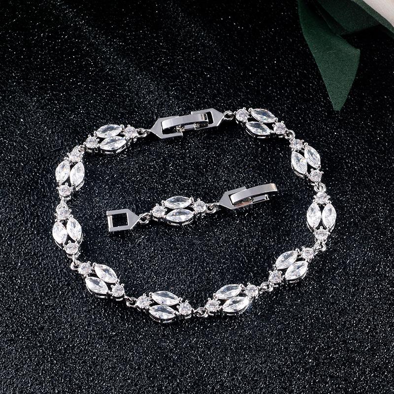 

RAKOL Elegant Marquise Zircon Bracelet - Perfect Birthday Gift for Besties