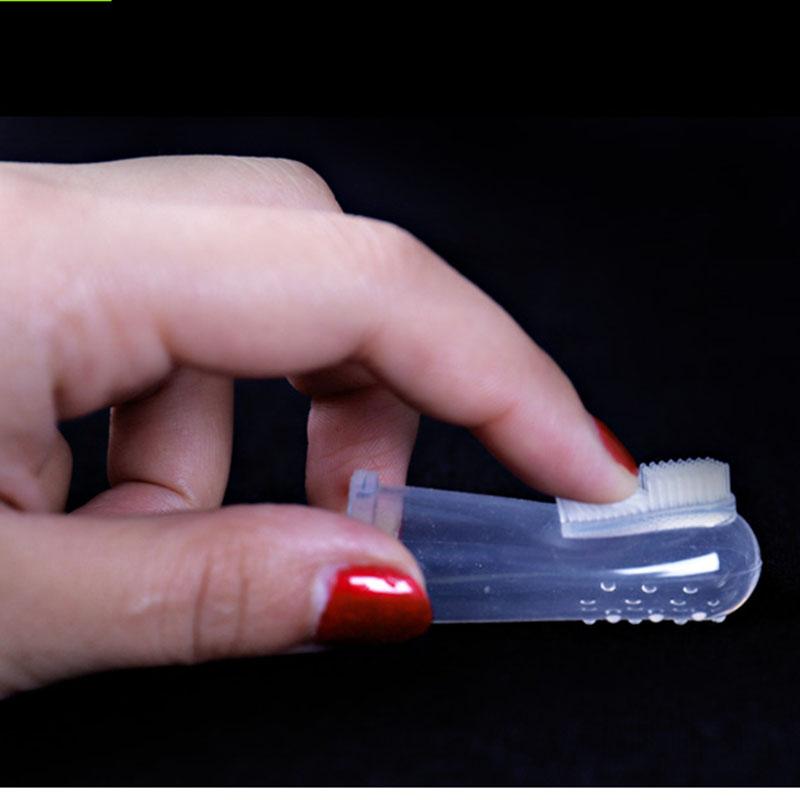 1pcs Pet Silicone Finger Cots Toothbrush Cats Dogs Brushing Finger Cots Pet Teeth Oral Cleaning Products