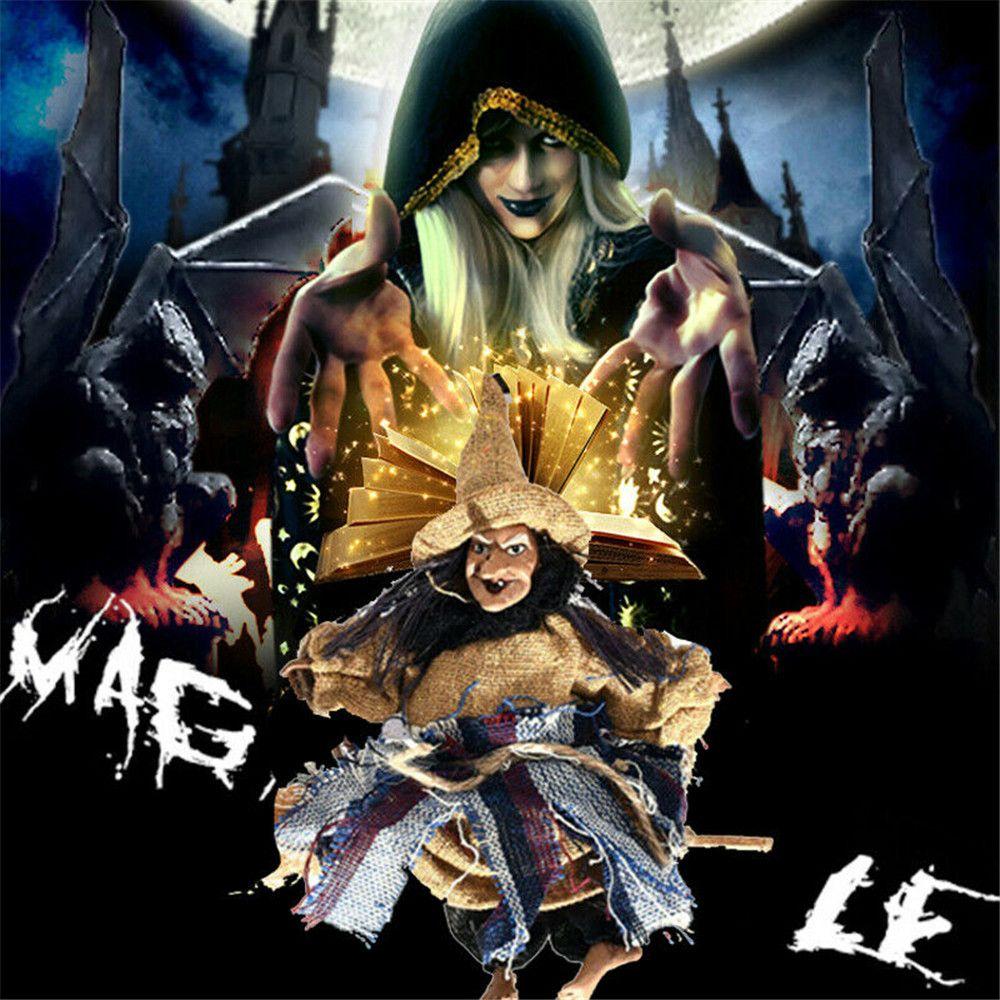 Spooky Props Halloween Hanging Ghost Haunted House Props Witch Dolls Home Door Bar Club Decor