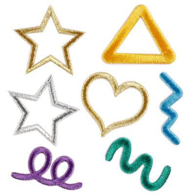 Korean DIY Embroidered Star Self-Adhesive Patch - Clothing Accessory