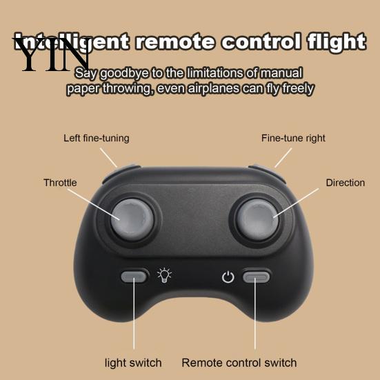 Educational Airplane Toy Remote Control Paper Kit, DIY Electric RC Plane with Gyro Dual Propellers Stabilizer, Propellers, Lightweight Glider Assembly