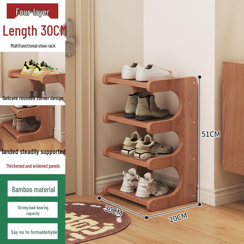 Narrow Corner Shoe Rack: Space-Saving Multi-Layer Shelf for Entryway
