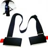 New Skiing Pole Shoulder Hand Carrier Lash Handle Straps Adjustable Buck Hook Loop Protecting Black Nylon Ski Handle Strap Bag