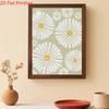 DIY Full Drill Diamond Painting Kit White Daisy Flowers Pattern Rhinestone Canvas Art for Cozy Room Decor and Gift for Friends and Family