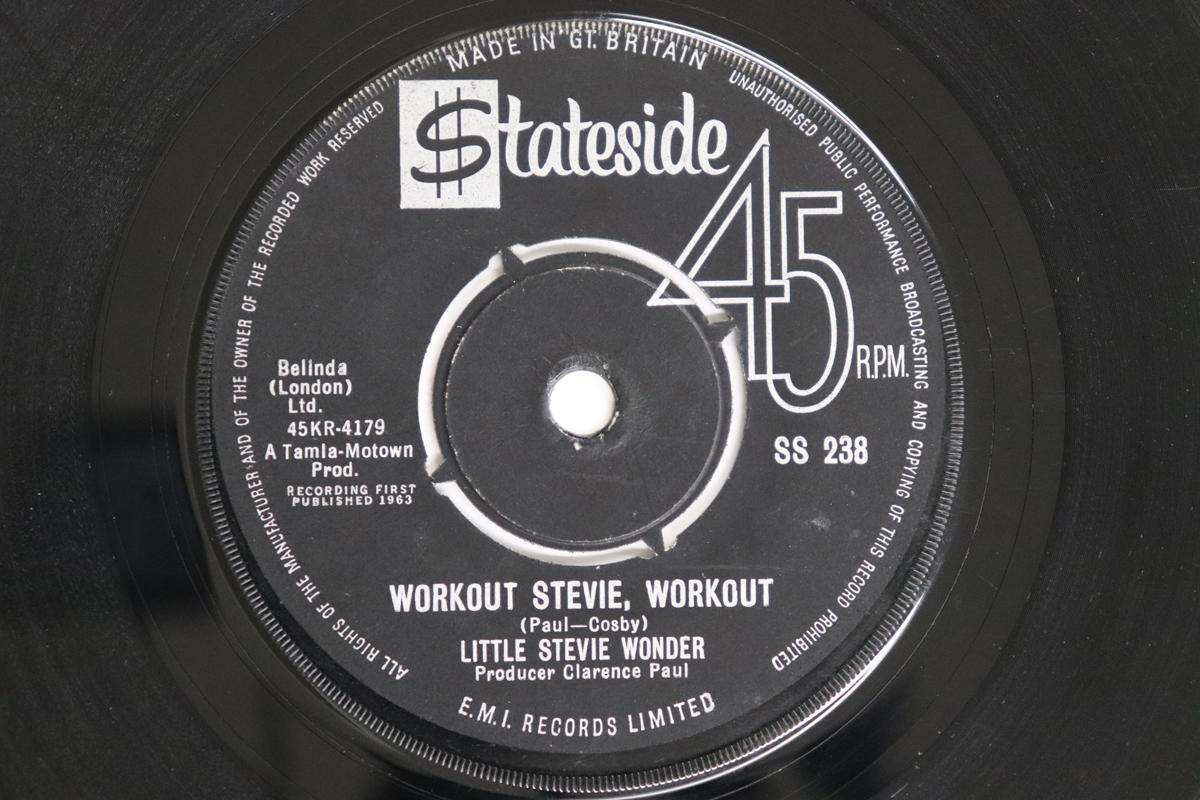 

7inch Record STEVIE WONDER - Workout Stevie, Workout / Monkey Ta SS238 Stateside 1963 UK Soul/Funk Used