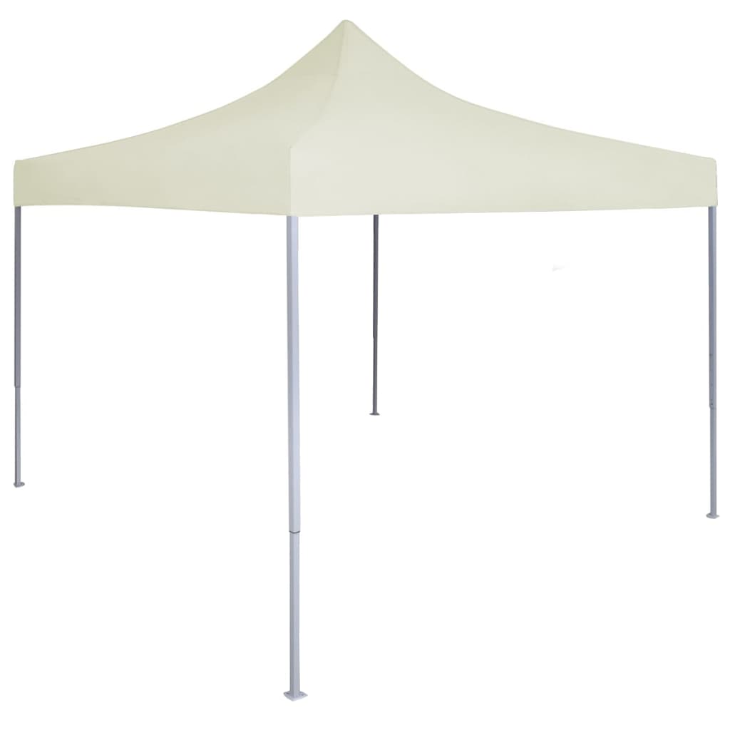 Profi Party Tent Foldable 2*2 M Steel Frame Cream
