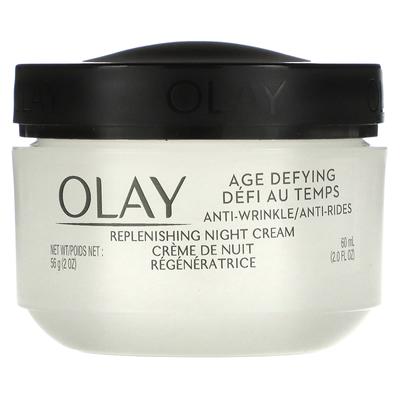 Olay, anti-età, antirughe, crema notte, 2 fl oz (60 ml)