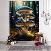 Mushroom Forest Tapestry Kawaii Home Decoration Room Art Background Cloth Children'S Room Decoration Hanging On The Wall