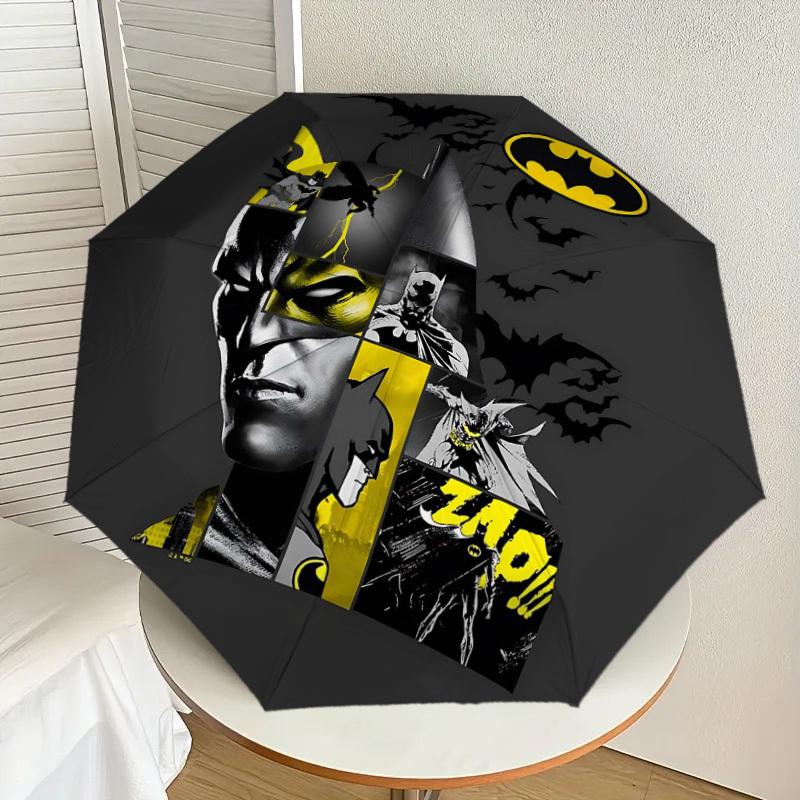 1PC Warner Batman Zap! Umbrella-8-Rib Reinforced, Automatic Open, Lightweight & Durable-A33