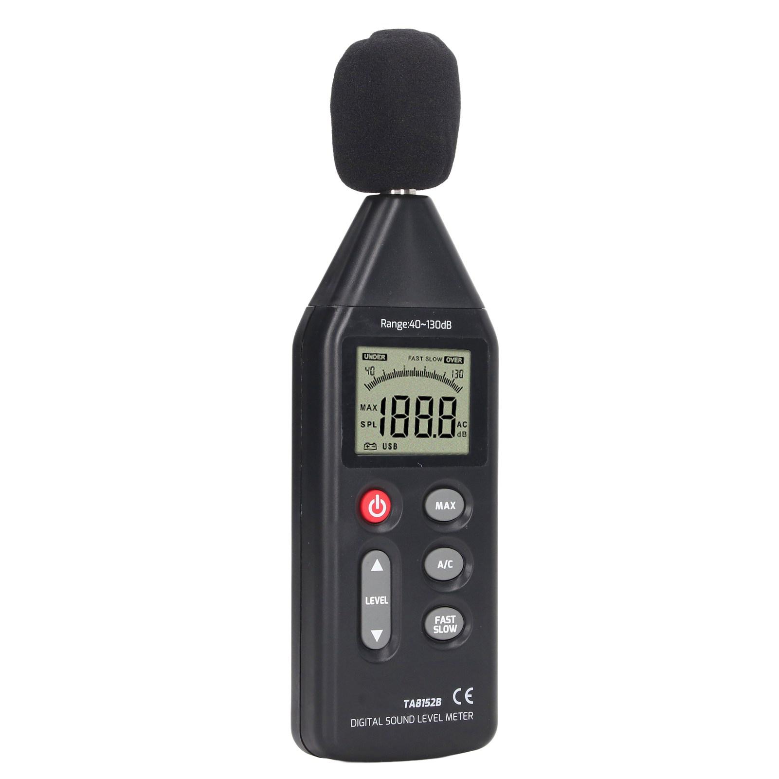 

Шумовой тестер Шумомер Высокоточный Большой ЖК-дисплей Цифровой Шумомер Устройство