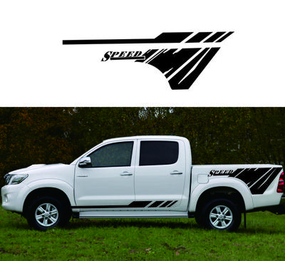 4× Auto Seitenaufkleber DIY Aufkleber Universal für Pickup Abnehmbar