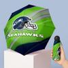 Seattle Seahawks Printed 5?Fold Mini Umbrella 8?Rib Windproof Compact Umbrella For Women Pocket Carry