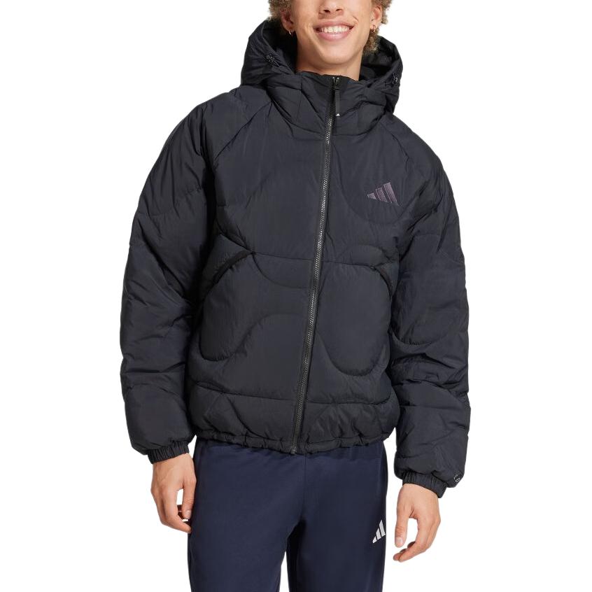 adidas Chaqueta de Plumas Deportiva Unisex Negra JG5926