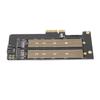 Adapter Card M.2 Dual Bay High Speed Efficient Heat Dissipation Hard Drive Reader Computer Accessories