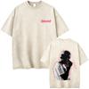 Tvättad Vintage Rapper Frank Ocean Blond Grafisk T-shirt Herr Dam Hip Hop Mode Popmusik T-shirts Herr Överdimensionerade T-shirts