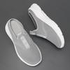 Men Casual Slippers Mesh Slip-On Solid Color Loafers Flat Slippers Summer Couple Shoes Half Slippers Plus Size Sandalias 39-48