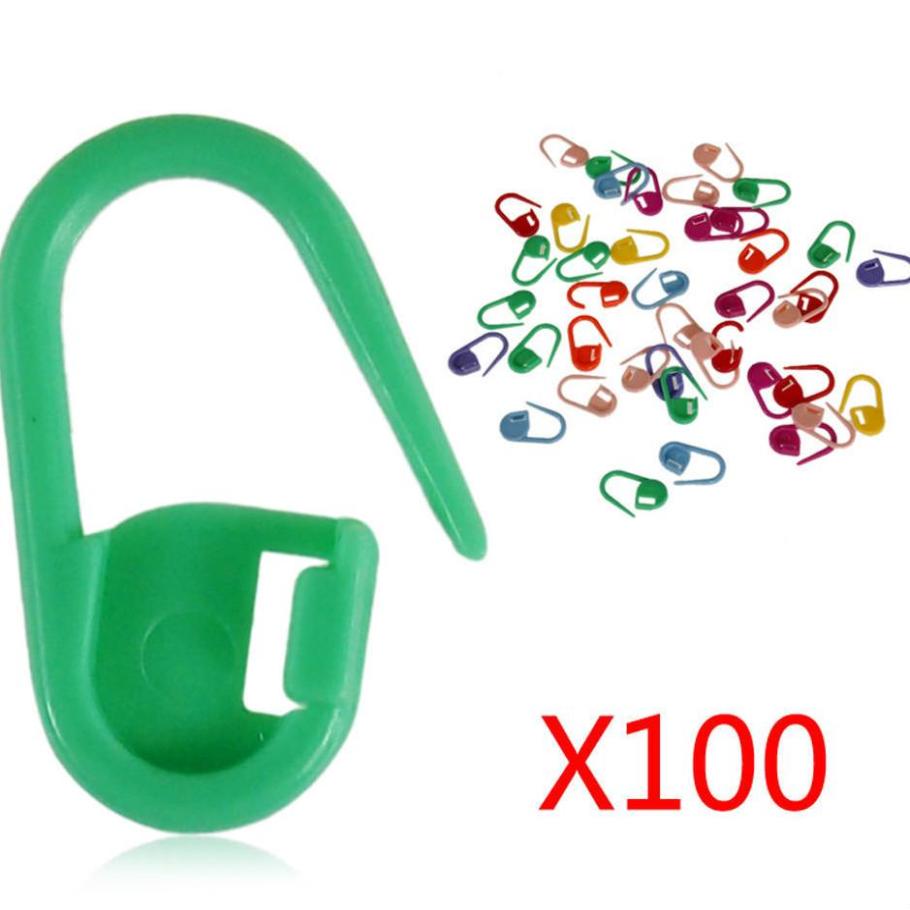 

Plastic Markers Holder Mini Knitting Crochet Needle Clips Craft 100pcs