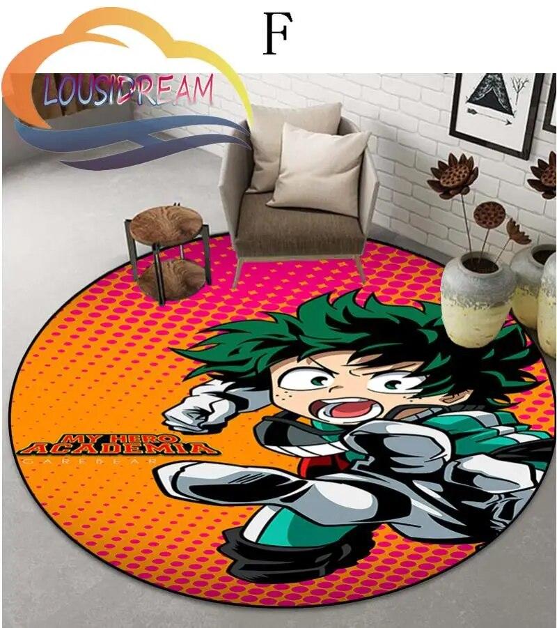 Cartoon My Hero Academia patternCarpet Round Carpet Home Decor Anti-slip  Area Rug {Customize Your Picture}