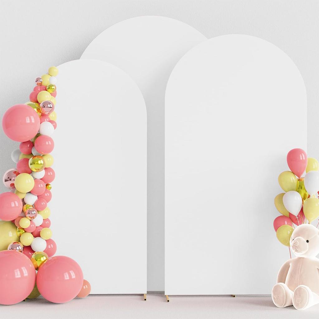 1 Stück Bogenständerbezug Hochzeitsblumendekoration Türdekoration Polyester Elastisches Set Hintergrundbezug Requisite Für Bankett (Ohne Regal)