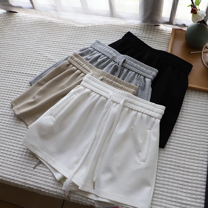 

2025 Summer Women s Korean Sporty Casual Slimming Elastic Drawstring Shorts L