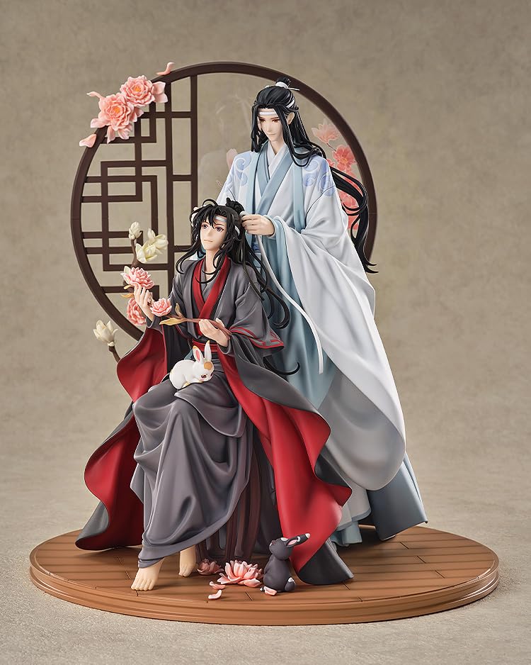 Wei Wuxian Lan Wangji z anime Zakladatel pivoňkové přísahy měřítková plastová figurka & Verze "The Diabolism". 1/7 předbarvený