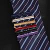 New Twill Men's Electrophoretic Colored Metallic Copper Tie Clip, Business Tie Clip Accessory - Source T1085-BL