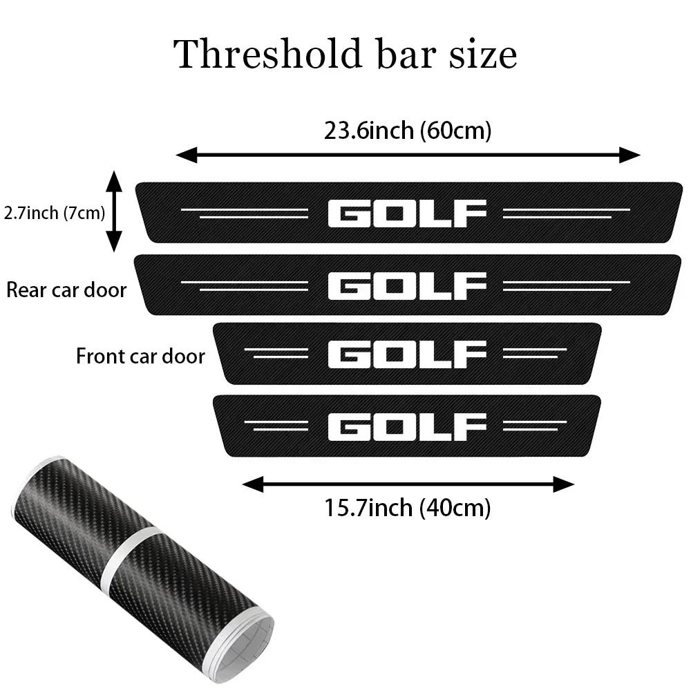 2026 Hot Sticker for VOLKSWAGEN R GTI Rline Passat Magotan CC Polo Golf Tiguan Jetta Car Door Sill Threshold Sticker Trunk Bumpe