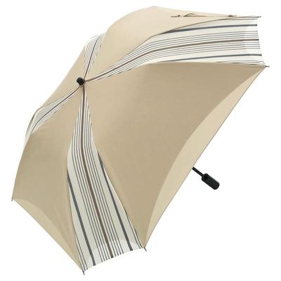 Faltbarer quadratischer Sonnenschirm für Sonne und leichte Wärme Grad 1 Breit und kurz Herren Regen, Blockierend, Abschirmend, Doppellagig, (Mokka)