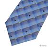 [Disney] Necktie (Three Circle Silhouette Gradient Check Pattern) D50037 Light Blue