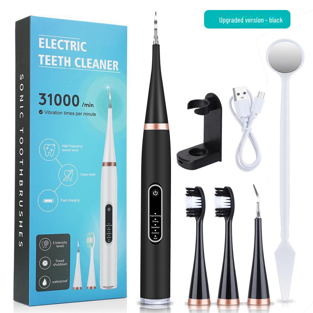 Ensemble de brosses à dents électriques à 5 vitesses: Vibration haute fréquence pour éliminer le tartre, la plaque dentaire et les taches - Outil de blanchiment