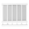 Tension Rod Shelf Adjustable Length Space Saving Nail Free Expandable Closet Shelf for Cabinet Wardrobe 16.5in Width