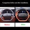 Auto Steering Wheel Cover Leather Ultrathin Breathable Car Interior Handle Covers For Changan CS75 Plus 1st 2nd 3rd 4th Gen