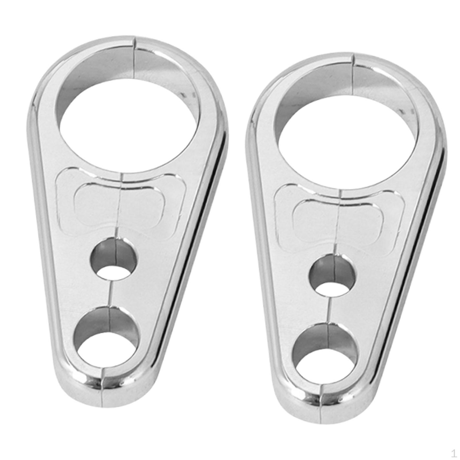 

2 Motorcycle Brake Cable Clamps, Line Clip Holder, Practical, Easy to Mount, Portable срібний