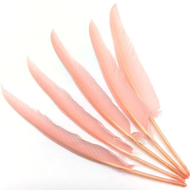 

100 шт фазан Турция большие перья крылья шлейфы DIY индийский головной убор рождественская ваза украшения свадебные аксессуары для рукоделия L темно-розовый