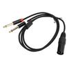 Dual 6.35mm TS Male To XLR 3 Pin Male Cable Dual 1 4 Inch Mono To XLR Y Splitter Cord for Microphone Mixer