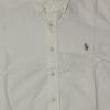 Polo Ralph Lauren Solid Color Polo Collar Single-Breasted Shirt Men Shirts White 710745385-002