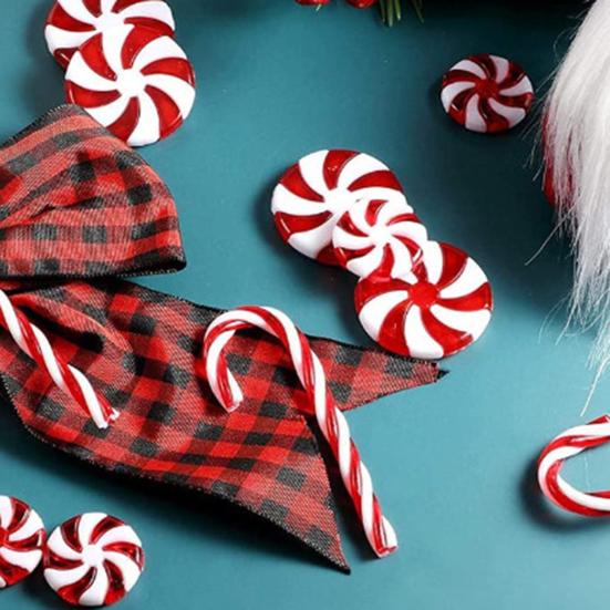 1 Set Christmas Beads Xmas Theme Decorative Anti-fading Happy Holiday Party DIY Floating Candle Faux Pearl for Gift