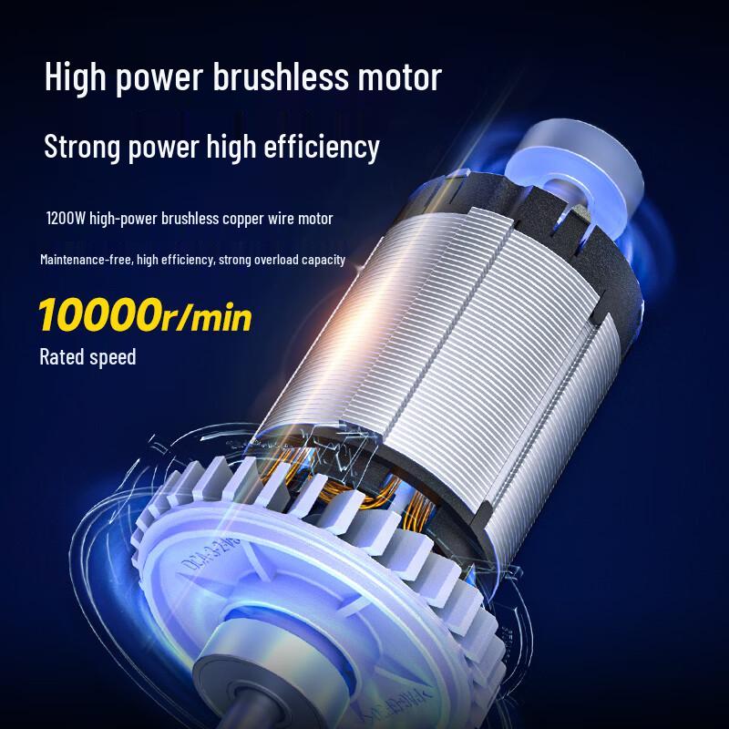 Dongcheng 1200W AC Brushless Angle Grinder S1M-FF-100BL CN plug (adapter included)