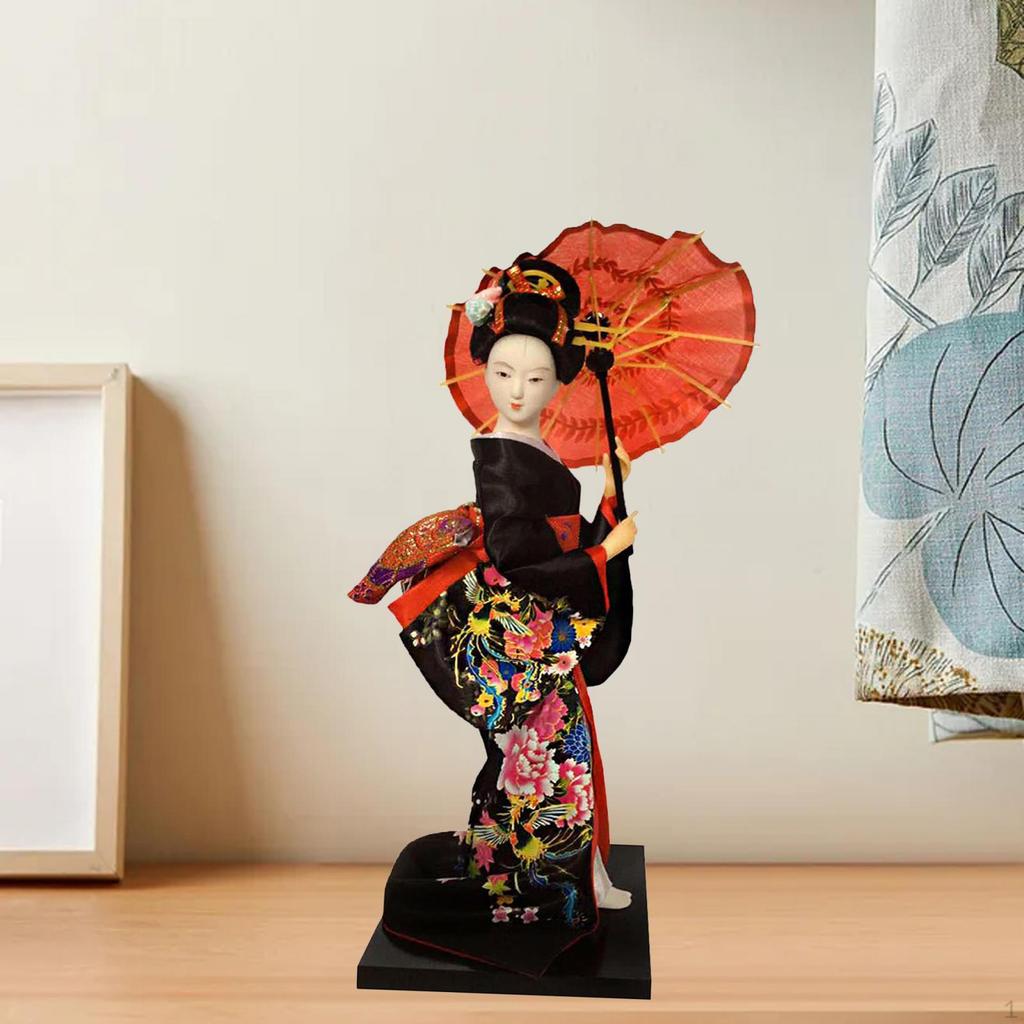 Asian Geisha Doll - Artistic Home Decor Piece