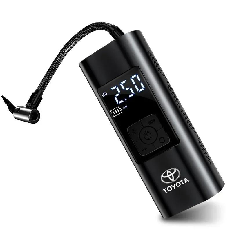 Car Tire Inflator Smart Digital Inflatable Pump For Toyota Yaris Corolla Avensis Aygo Vitz Vios Yaris Mark-X Mirai Accessories