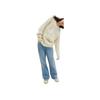 Coach Solid Color Logo Embroidered Cable Knit V-Neck Sweater Unisex Sweater Ivory CP972-VT5