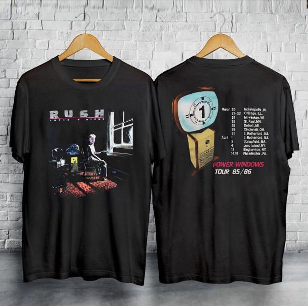 Rush Power Windows Tour 1985 T-Shirt Unisex T-Shirt XL