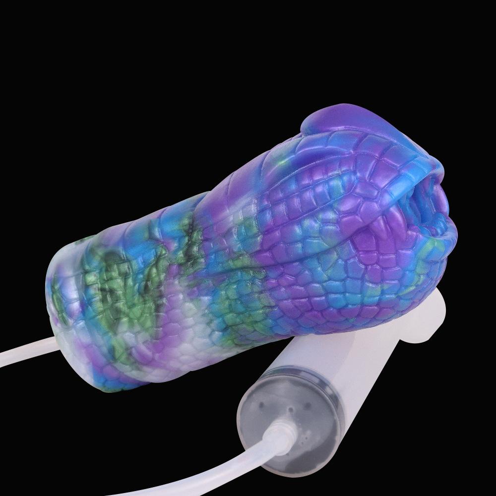 Squirt Masturbation Cup Silicone Men's Masturbatior Penis Training Gay Sex Toy Blow Job Vaginas for Men Doll