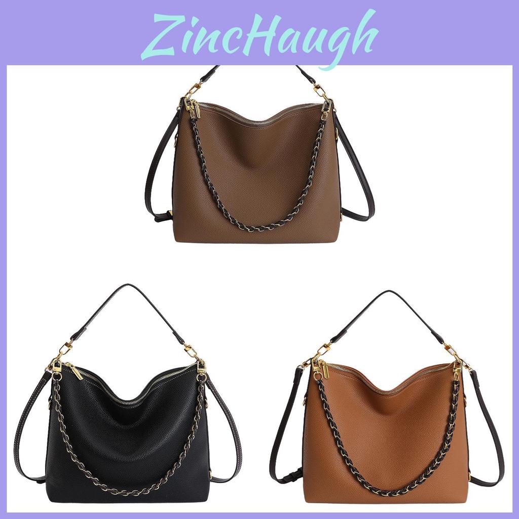 Classic Pu Soft Leather Tote Bag For Women With Chain Strap And Inner Pockets For Daily Use