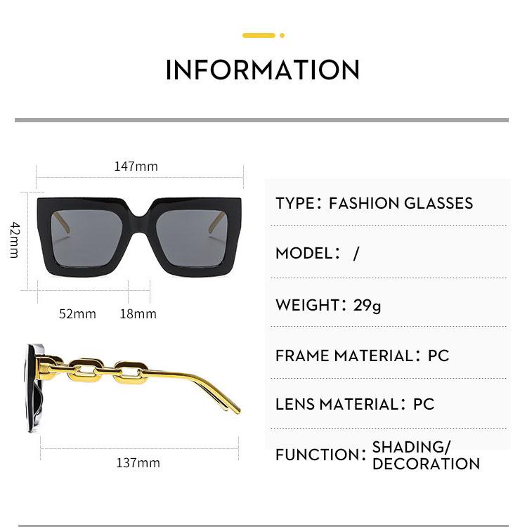 Ny mote stor ramme dame solbriller kjedeben online kjendis solbriller avanserte solbriller.