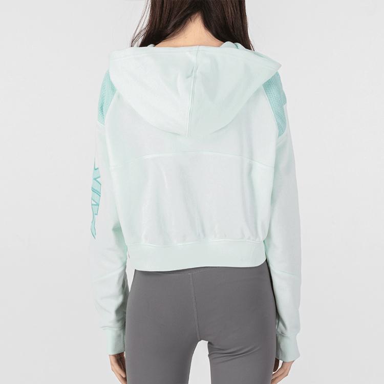 Nike Casual Sport Short Knit Hooded Jacket Women Jackets Light-Green DM6064-394