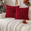 Christmas Celebration Pillow Cover With Invisible Closure Simple Cleaning Sturdy for Living Room Bedroom