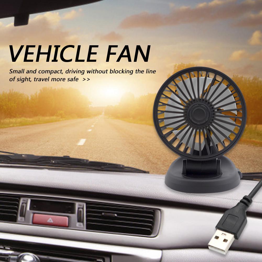 Mini Cooling Fan Adjustable 5/12/24V Vehicle Cooling Device USB 2 Speed Automobile Vehicle Accessories
