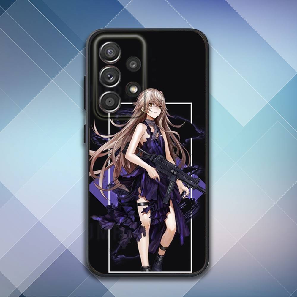 Girls F-Frontline U-Ump45 Phone Case For Samsung S25,S24,S21,S22,S23,S30,Ultra,S20,Plus,Fe,Lite,Note,10,9,5G Black Cover