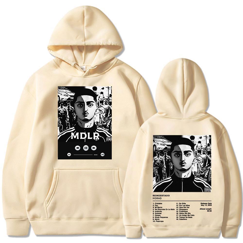 Rapper Morad M.D.L.R Album Hoodies Men's Women Clothing Fashion Hip Hop Oversized Sweatshirts Vintage Loose Pullovers Streetwear